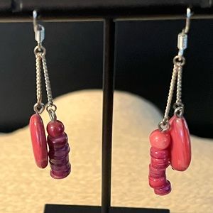 PACIFIC PEARLS PRE-LOVED AUTHENTIC MOTHER-OF-PEARL DANGLING EARRINGS